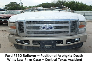 ford f350 rollover roof crush